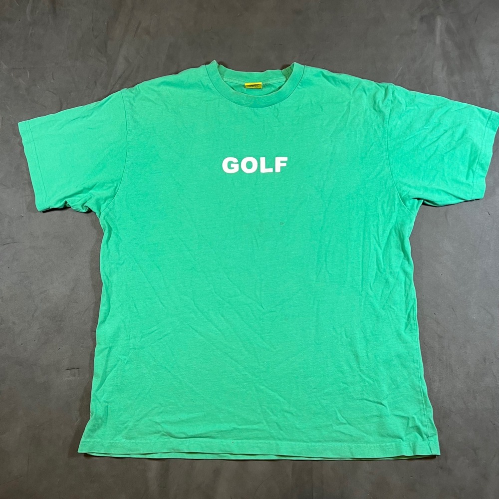 Golf Wang Essential Spell Out T Shirt Graphic Green Mens Size XL Skater Logo